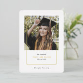 Chic Simple Modern Abschluss Ankündigung (Stehend vorne)