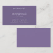 Chic Simple Modern Design Beruflich Template Visitenkarte (Vorne/Hinten)