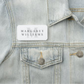Chic Simple Modern Minimalistisch Monogram Namensschild (Beispiel)