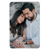 Chic + Simple Modern Save the Date Magnet (Vertikal)