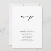 Chic Simple Modern Script Alphabetical Sitting N-P (Vorderseite)