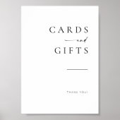 Chic + Simple Modern Script Wedding Cards + Gesche Poster (Vorne)