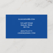 Chic Simple Pink Orange Blue Rainbows Visitenkarte (Rückseite)