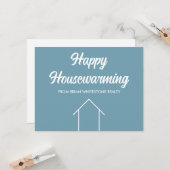 Chic Simple Real Anwesen Company Custom Marketing Karte (Vorderseite/Rückseite Beispiel)