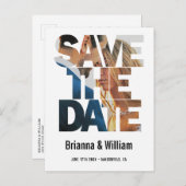 Chic Simple Save the Date Foto Hochzeit Einladung (Vorne/Hinten)