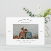 Chic & Simple Termin vormerken Save The Date (Stehend Vorderseite)