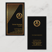 Chic Simple Unique Gold Triangle Taxi Visitenkarte (Vorne/Hinten)