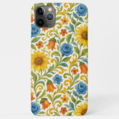 Chic sizilian farbenfrohe Blätter Blumenmuster Case-Mate iPhone Hülle (Rückseite)