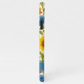 Chic sizilian farbenfrohe Blätter Blumenmuster iPhone Hülle (Rechte Seite)