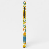 Chic sizilian farbenfrohe Blätter Blumenmuster iPhone Hülle (Linke Seite)