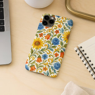 Chic sizilian farbenfrohe Blätter Blumenmuster iPhone 11Pro Max Hülle