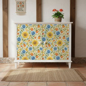 Chic sizilian farbenfrohe Blätter Blumenmuster Seidenpapier
