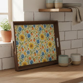 Chic sizilian farbenfrohe Blätter Blumenmuster Seidenpapier