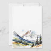 Chic Ski Mountain Telluride Colorado Jubiläum Einladung (Rückseite)