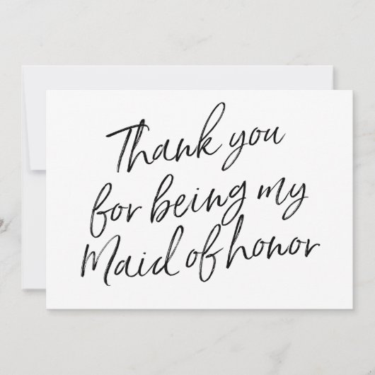 Chic-Skript "danken Ihnen für Sein meine Dankeskarte (Vorderseite)