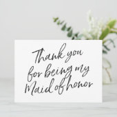 Chic-Skript "danken Ihnen für Sein meine Dankeskarte (Stehend Vorderseite)