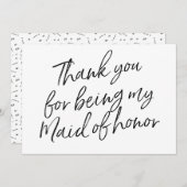 Chic-Skript "danken Ihnen für Sein meine Dankeskarte (Vorne/Hinten)