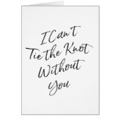 Chic-Skript "ich kann nicht Krawatte der Knoten (Vorne)