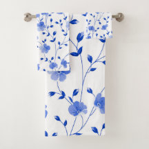 Chic Sky Blue Daisy Floral