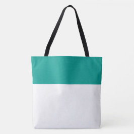 Chic Sleek White ein dritter Sommer Aquamarin Top Tasche