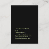 Chic Snake Print Pattern Schmuck Ohrring Display Visitenkarte (Rückseite)