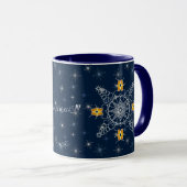 Chic Snowflake Kiss Wintermuack S!!! Tasse (VorderseiteRechts)