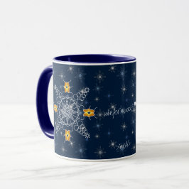 Chic Snowflake Kiss Wintermuack S!!! Tasse