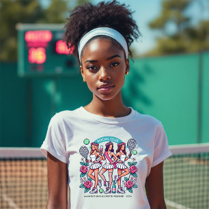 Chic Social Club Tennis Junggesellinnen-Wochenende Tri-Blend Shirt