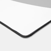 Chic Soft Gray Flows White Wave Bottom Edge Schreibtischunterlage (Ecke)