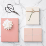 Chic Soft Pink Pale Pastellfarben Solid Shades Mod Geschenkpapier Set<br><div class="desc">Chic Set von drei Packpapier-Blatt in weichen pastellfarbenen massiven Tönen von Rosa.</div>