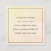 Chic Soft Scale Muster Quadratische Visitenkarte (Rückseite)