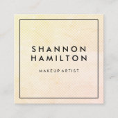 Chic Soft Scale Muster Quadratische Visitenkarte (Vorderseite)