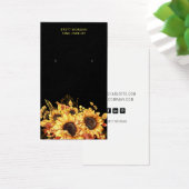 Chic Sonnenblumen Gold Black Earring Display Cards (Schreibtisch)