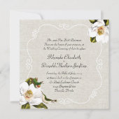 Chic Southern Magnolias & Hummingbirds Wedding Einladung (Vorderseite)