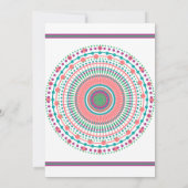 Chic Southwest Mandala Einladung (Rückseite)