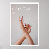 Chic Spa Wellness Design Poster (Vorne)