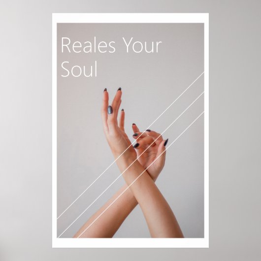 Chic Spa Wellness Design Poster (Vorne)