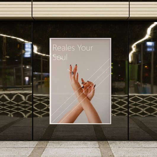 Chic Spa Wellness Design Poster