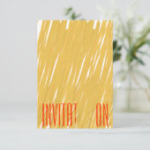 Chic Spaghetti Pasta Einladung (Stehend Vorderseite)