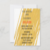 Chic Spaghetti Pasta Einladung (Rückseite)