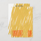 Chic Spaghetti Pasta Einladung (Vorne/Hinten)