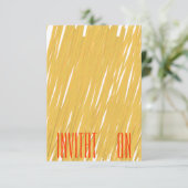 Chic Spaghetti Pasta Einladung (Stehend Vorderseite)