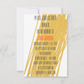 Chic Spaghetti Pasta Einladung (Rückseite)