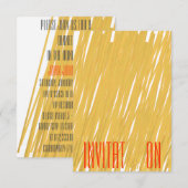 Chic Spaghetti Pasta Einladung (Vorne/Hinten)