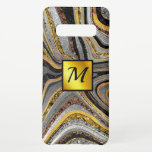 Chic Sparkle Glitzer Marmor Art Graugold Monogramm Samsung Galaxy S10  Hülle<br><div class="desc">Hübsche schicke und elegante mädchenhafte Imitate Glitzer Marmorkunst in verschiedenen Farbtönen Grau, Silber und Gold zu schaffen, um eine besondere stilvolle Gehäuse zu schützen. Personalisieren Sie es für sich selbst oder als Geschenk an einen Freund oder einen geliebten. Schönes, modernes und cooles Design für den Trend-versierten und kunstliebenden angesagten Trendsetter....</div>
