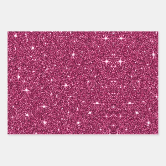 Chic Sparkle Glitzer Marmor blau pink Geschenkpapier Set (Vorderseite 3)
