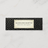Chic Speckled Pattern Mini Visitenkarte (Vorderseite)