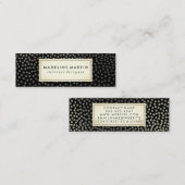 Chic Speckled Pattern Mini Visitenkarte (Vorne/Hinten)
