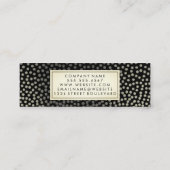 Chic Speckled Pattern Mini Visitenkarte (Rückseite)