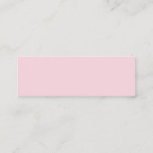 Chic Sphynx Cat Groomer Pink Glitzer Drift Mini Visitenkarte (Rückseite)